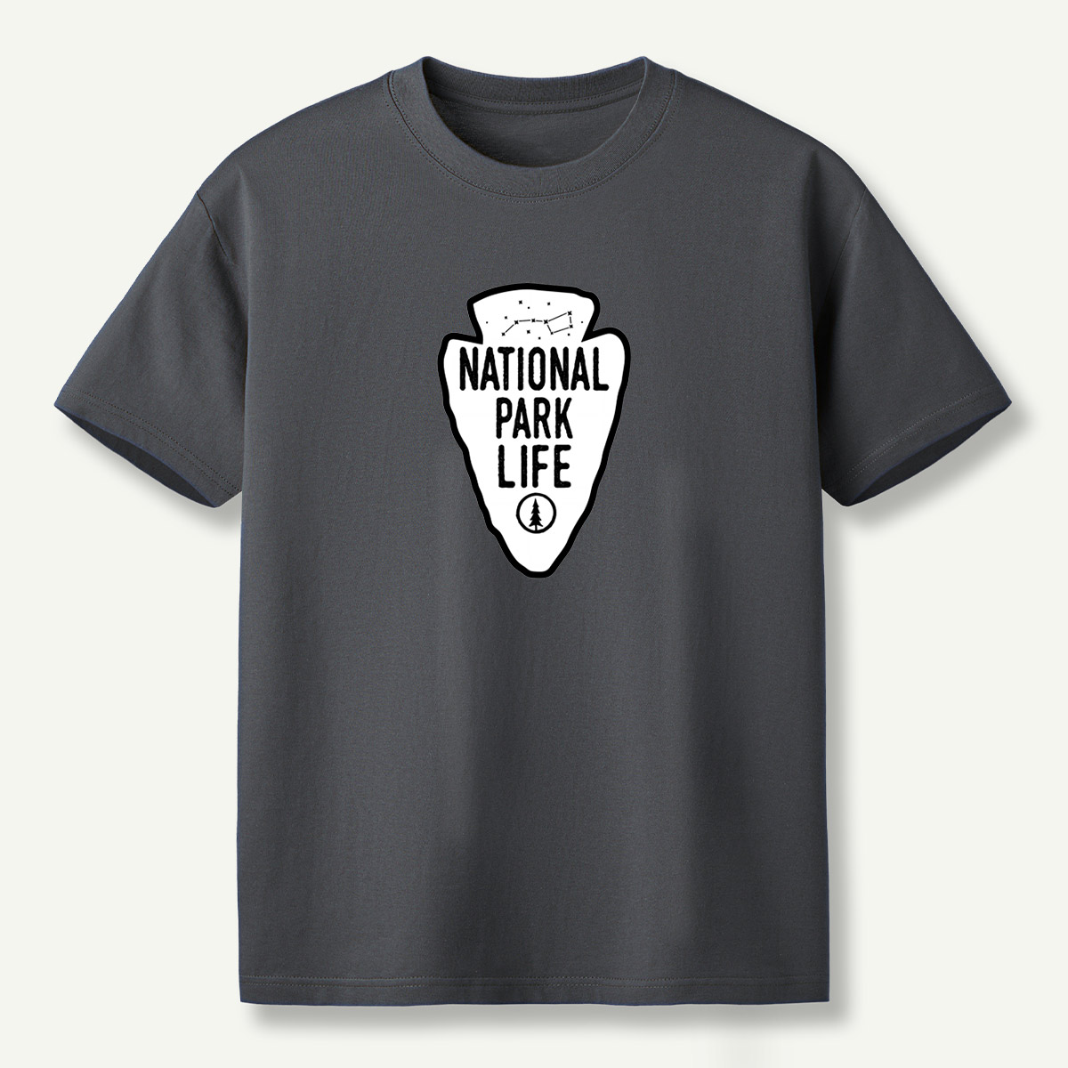 National Park Life Pine Tree Constellation Arrowhead Emblem T-Shirt