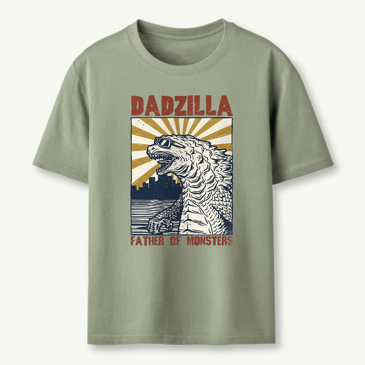 Monster Dad Retro Sunset T-Shirt