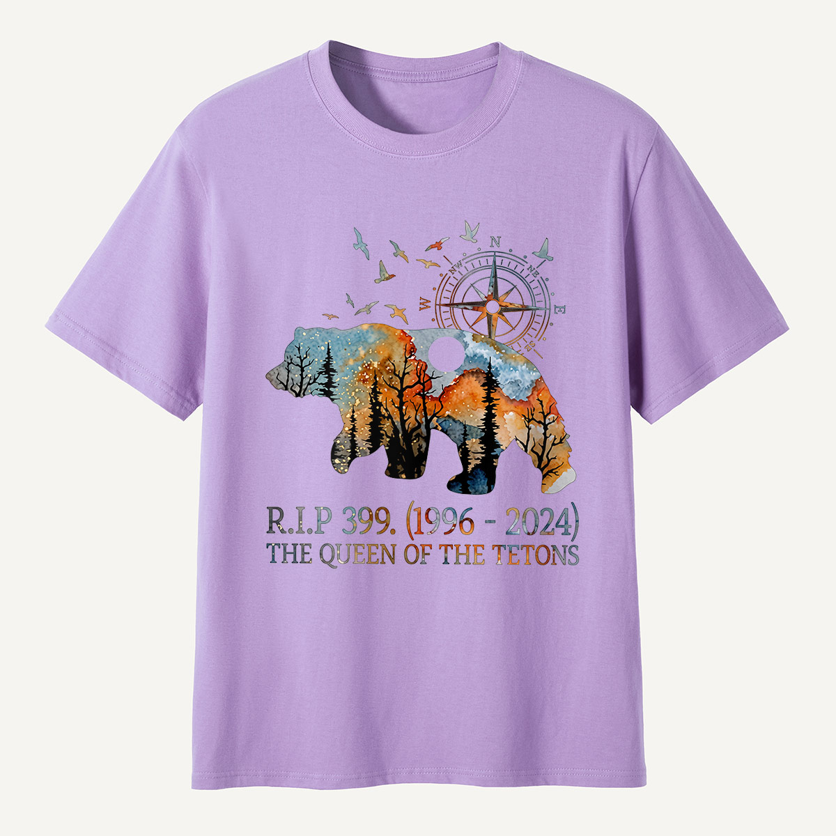 RIP 399 Queen of the Tetons Bear Memoria T-Shirt