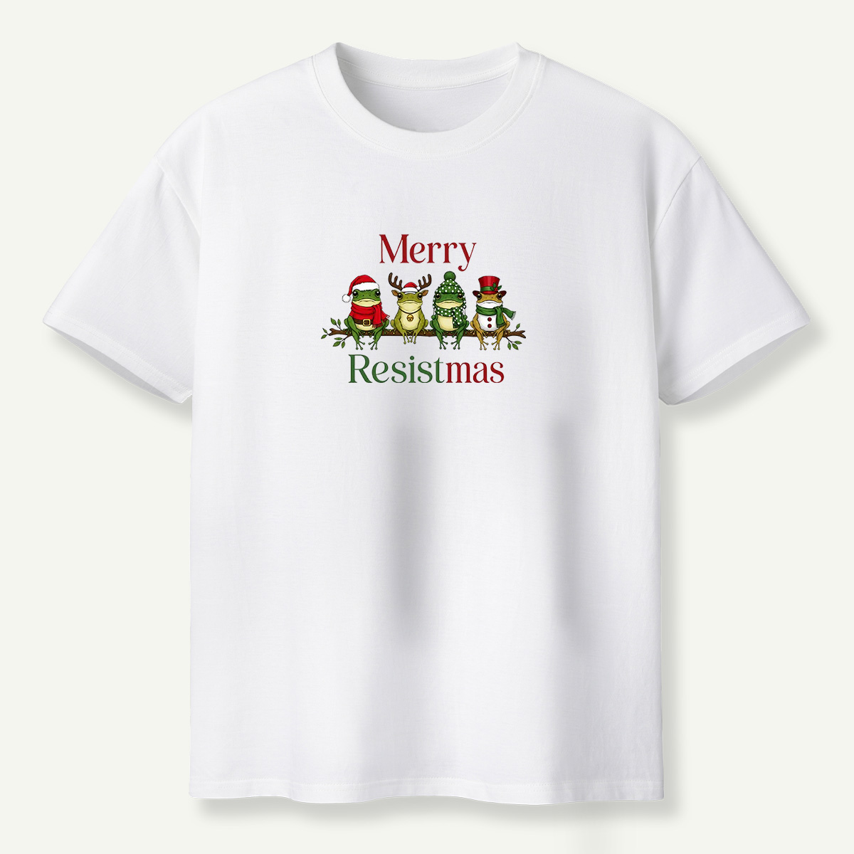 Merry Resistmas Christmas Frogs T-Shirt