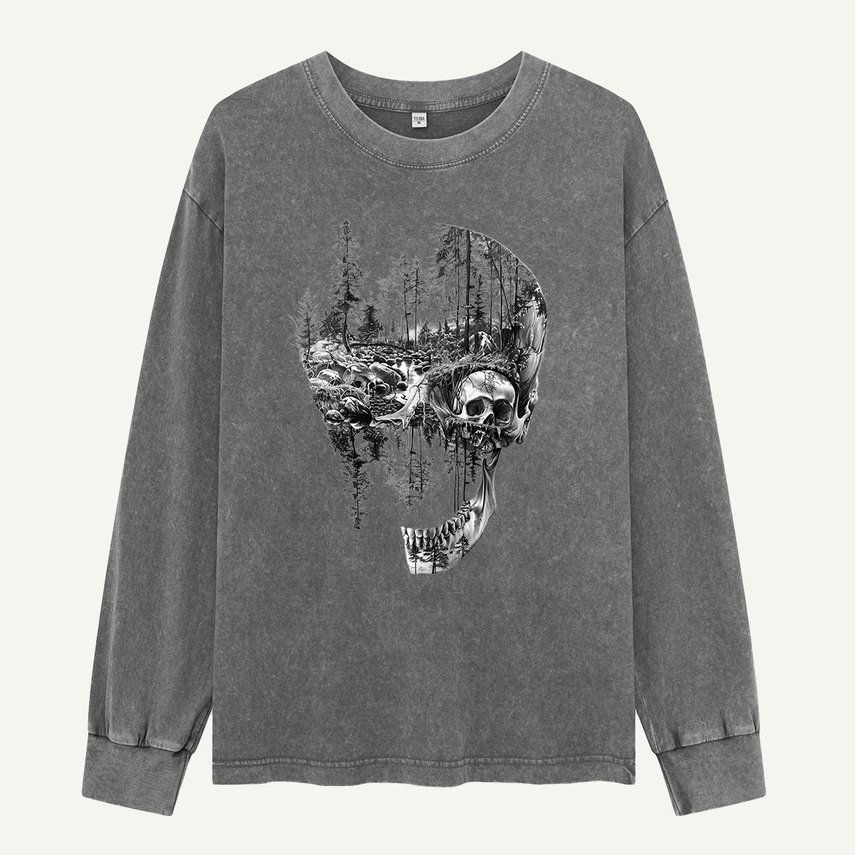 A Forest Hidden in the Skull Washed Long Sleeves