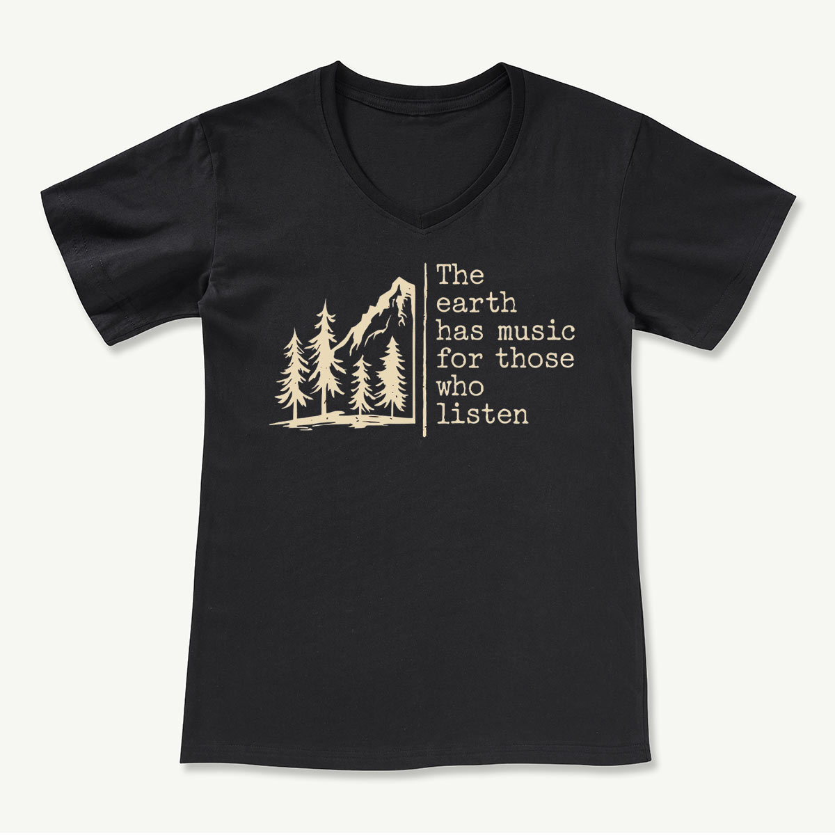 The Earth Has Music V-neck T-Shirt