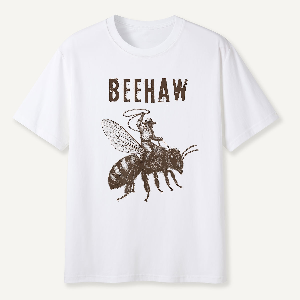 Beehaw Cowboy Riding Bee T-Shirt