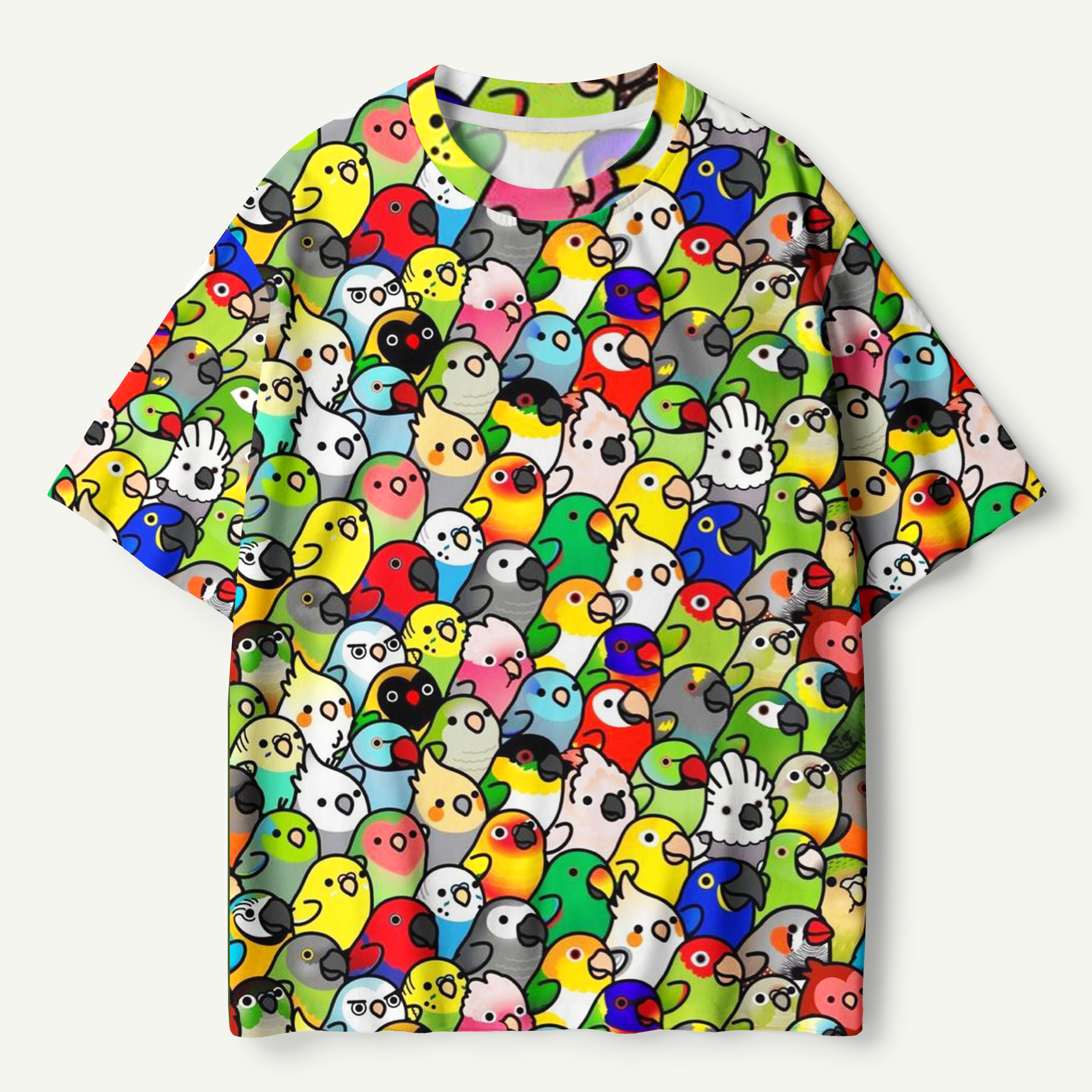 Playful Cats And Yarn Pattern Premium Pure Cotton Tee