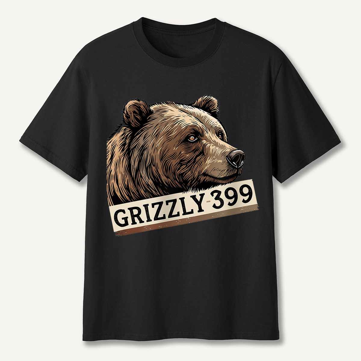 Grizzly 399 Portrait Lavender T-Shirt