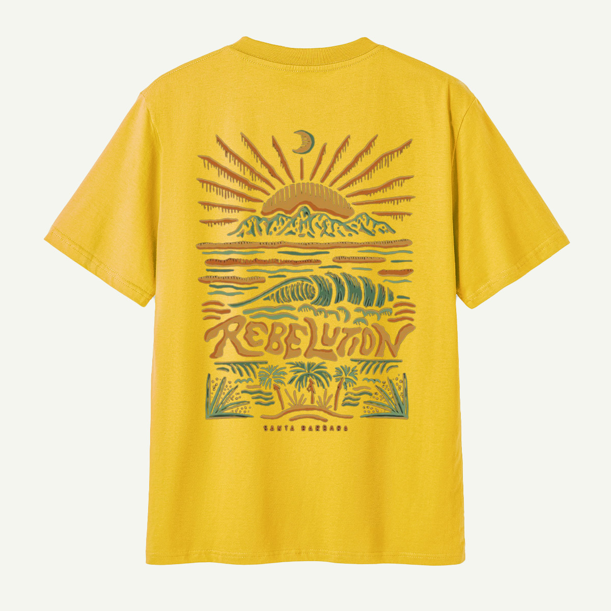Rebellion Santa Barbara Mountain Wave Sunset T-Shirt