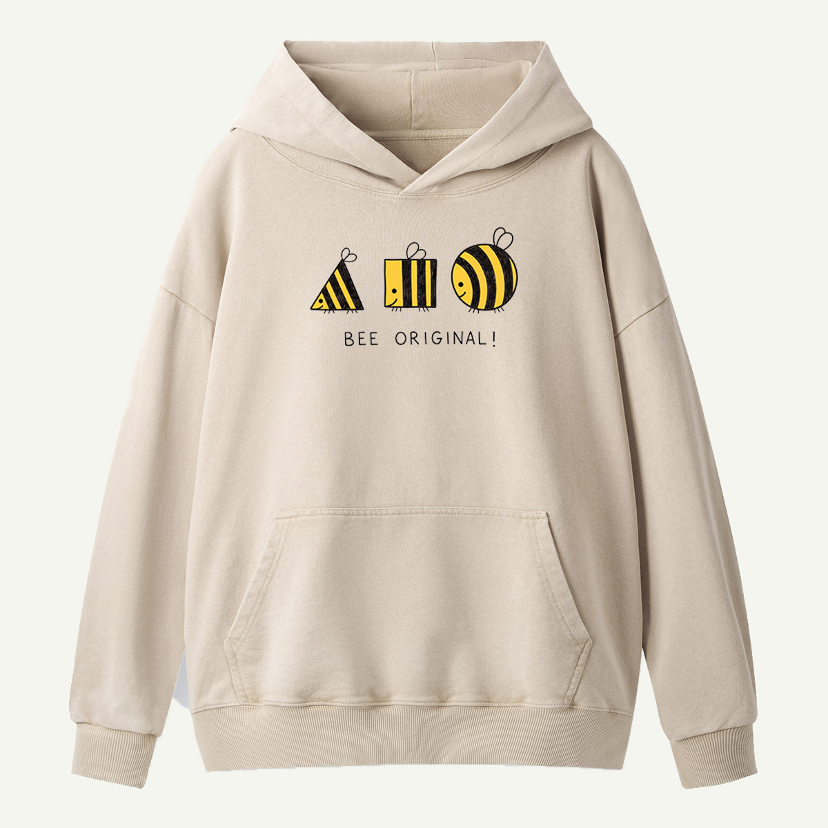 Bee Original Geometric Bees Washed Hoodie