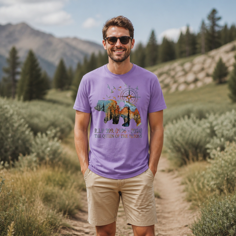RIP 399 Queen of the Tetons Bear Memoria T-Shirt