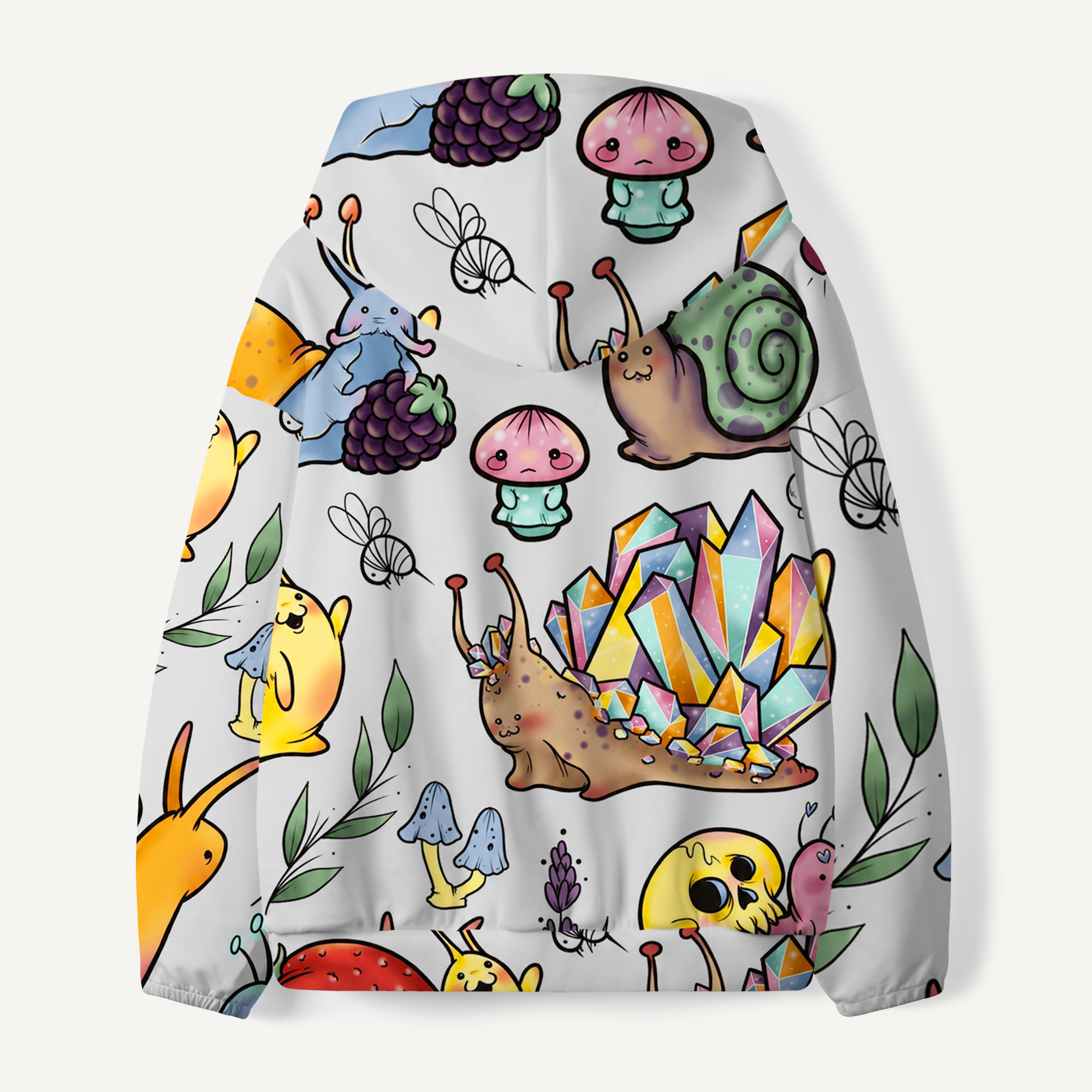 Colorful Snail Garden Party Premium Pure Cotton Tee