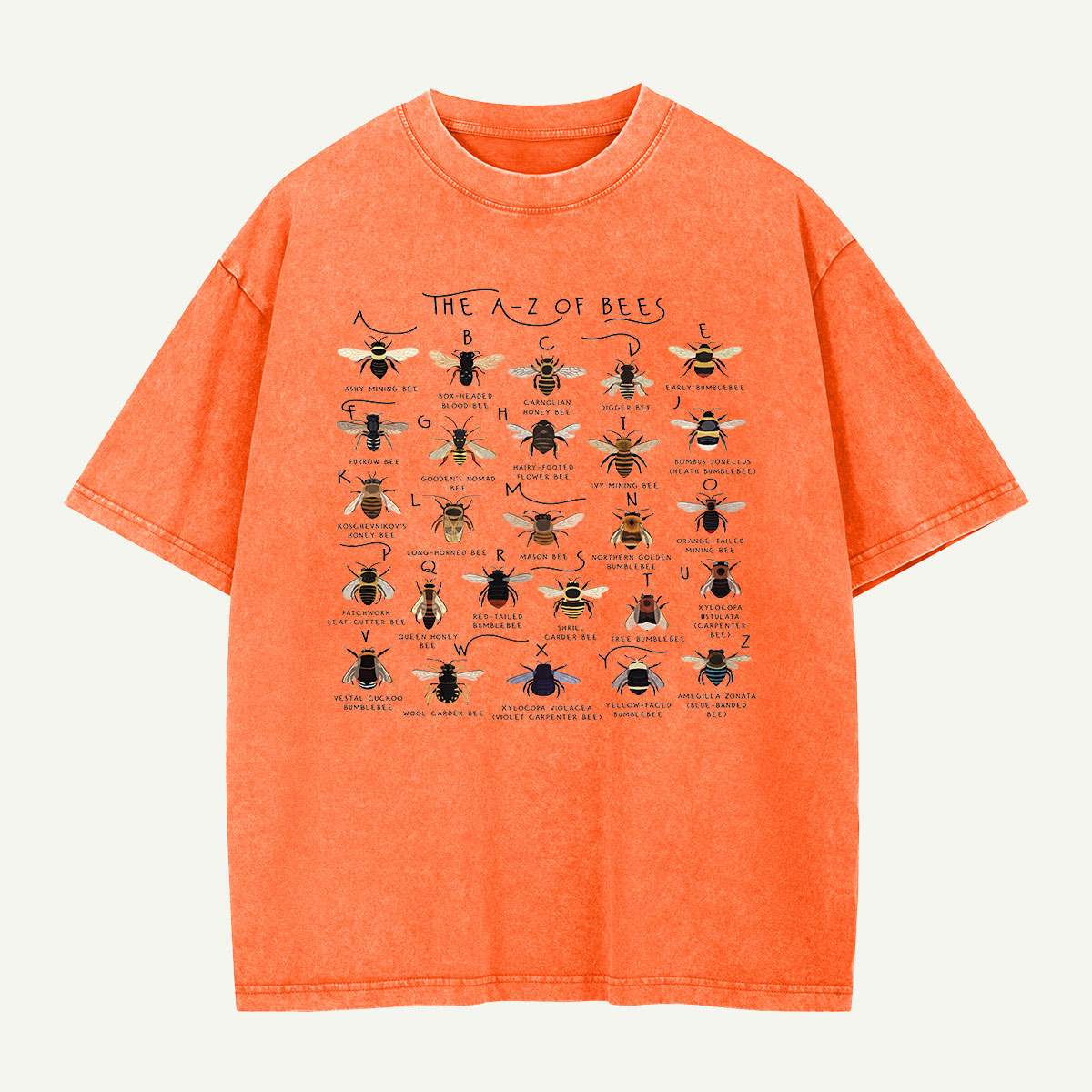 The Bee Alphabet Washed T-Shirt