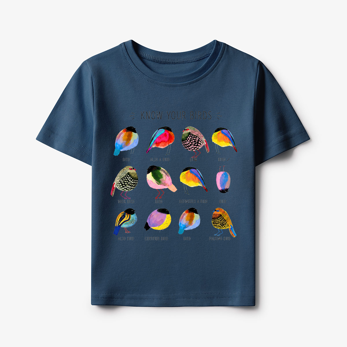Colorful Bird Guide Kids T-Shirt