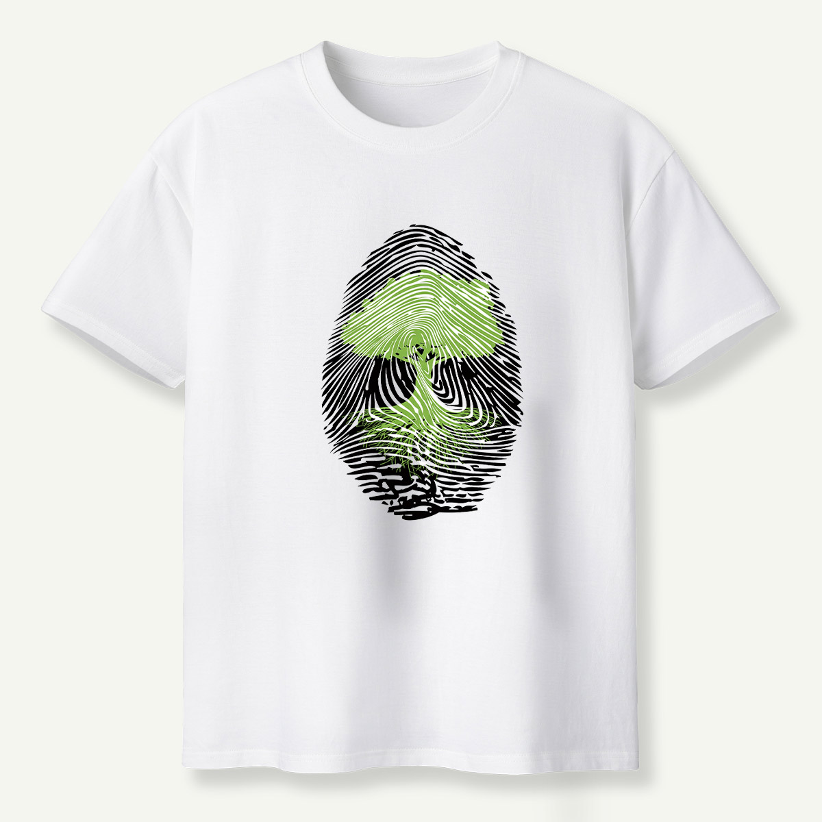 Tree Fingerprint Nature Symbol T-Shirt
