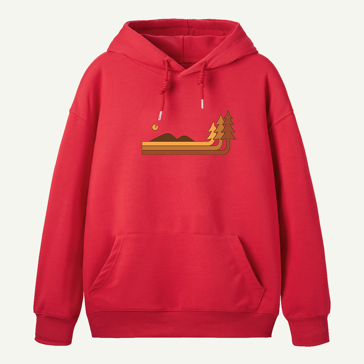 Sun Over Hills And Pines Hoodie