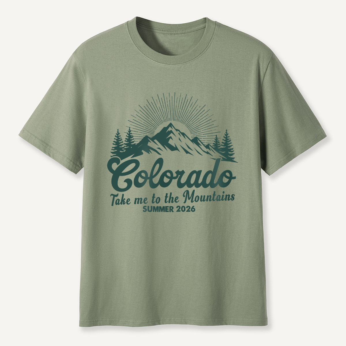 Colorado Mountains Summer 2026 Nature Wanderlust T-Shirt