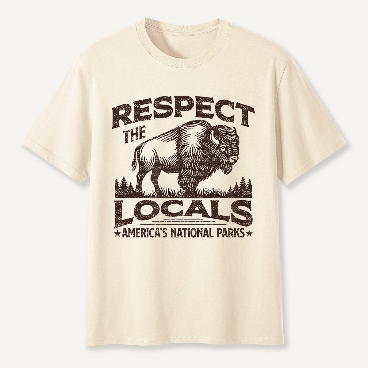 Respect the Locals Bison National Parks T-Shirt