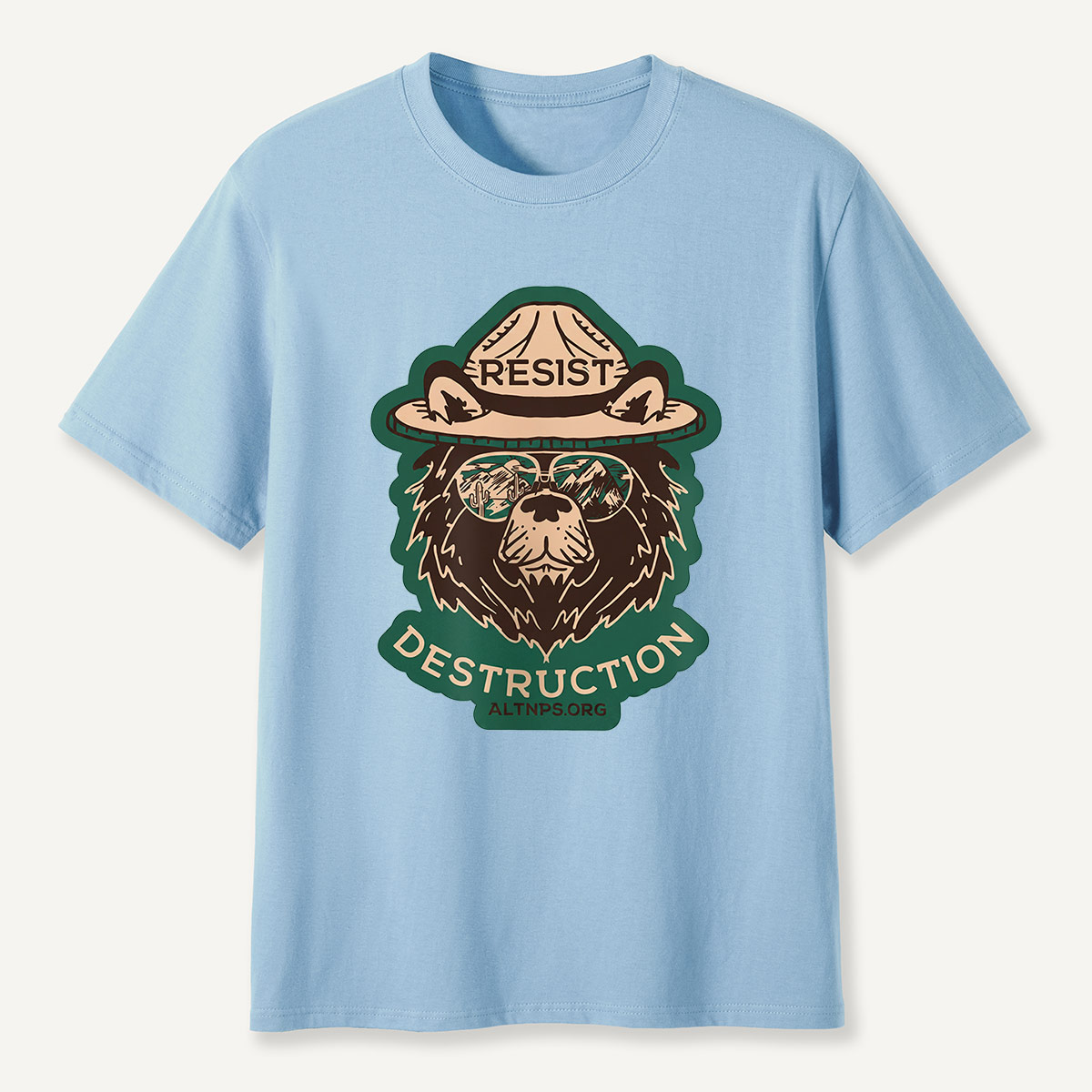 Resist Destruction Ranger Bear Activist T-Shirt