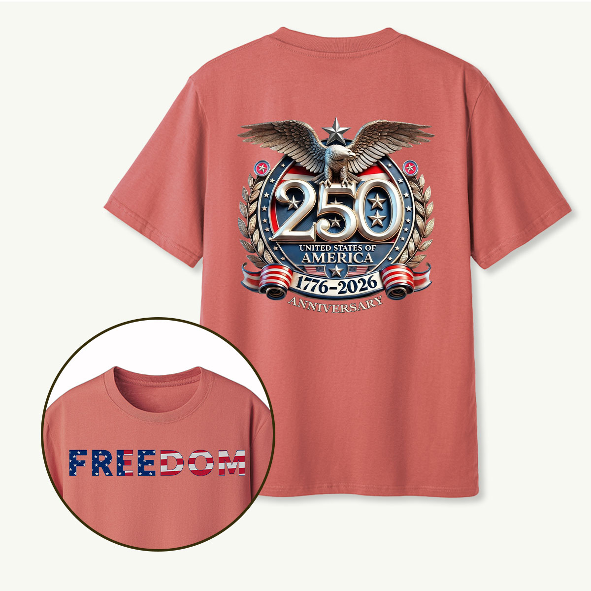 250 United States of America 1776‑2026 Anniversary Eagle T‑Shirt