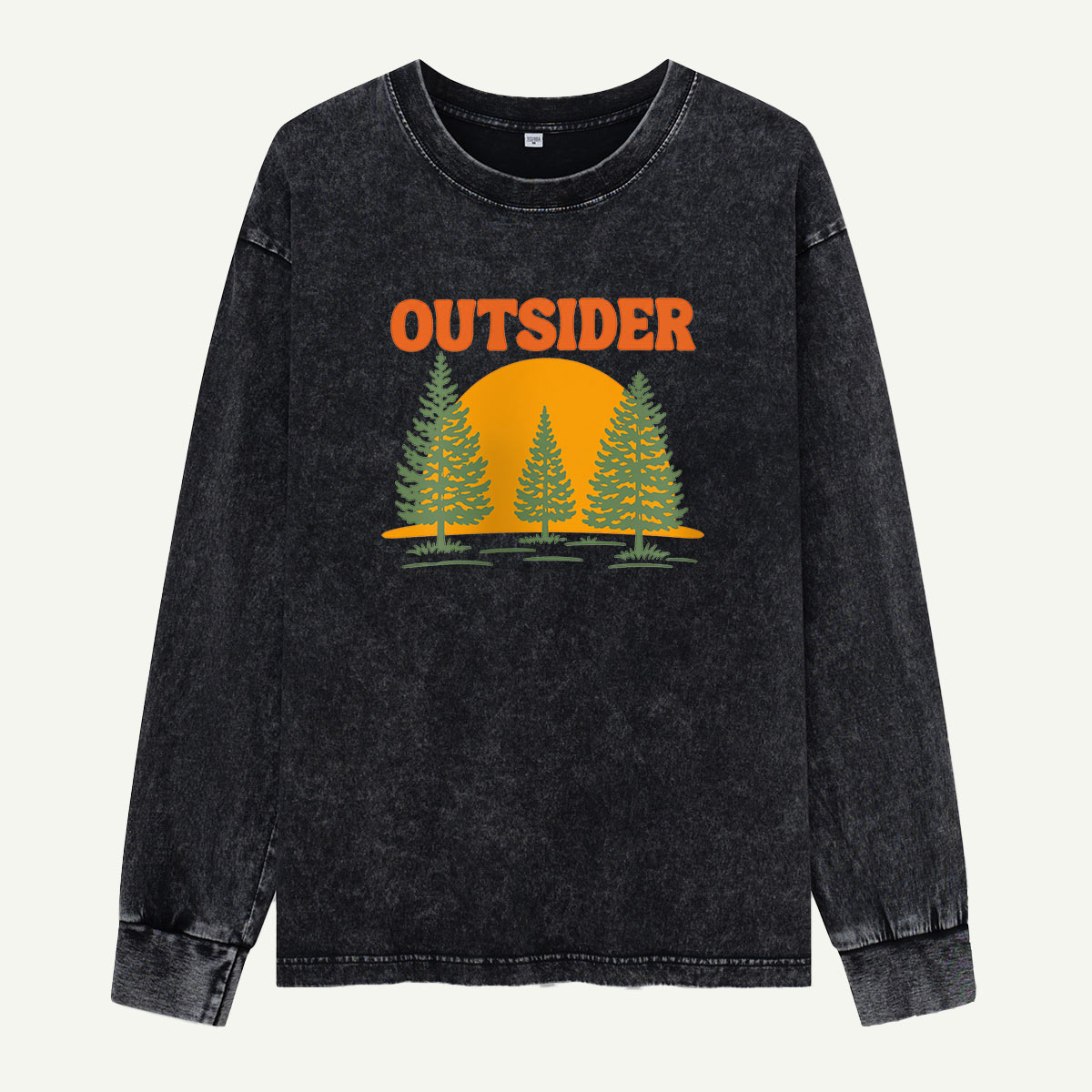 Outsider Among the Pines Washed Long Sleeves