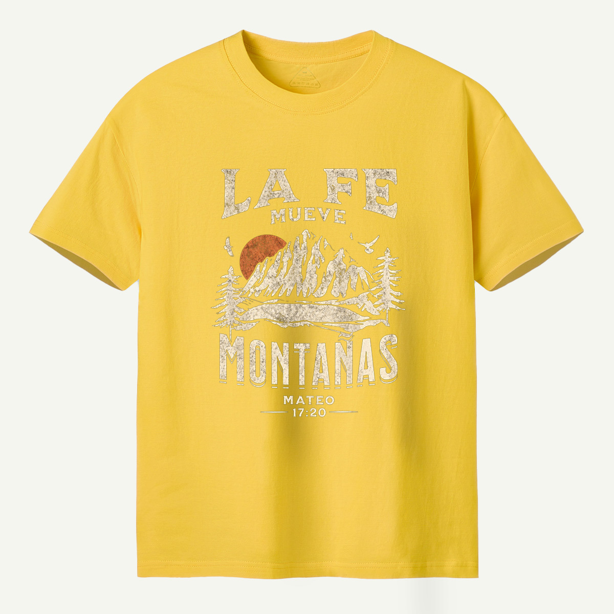 La Fe Mueve Montanas Mateo 17：20 Mountain Faith T-Shirt