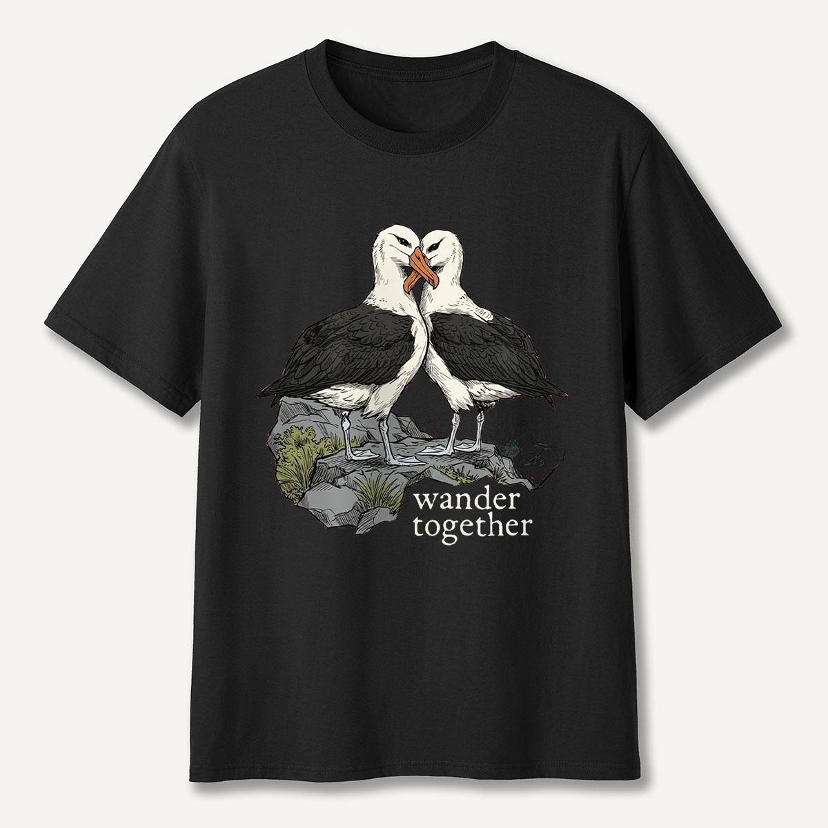 Two Seabirds Wander Together T-Shirt