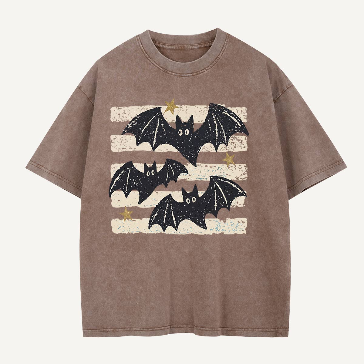 Three Bats After Dark Washed T-Shirt