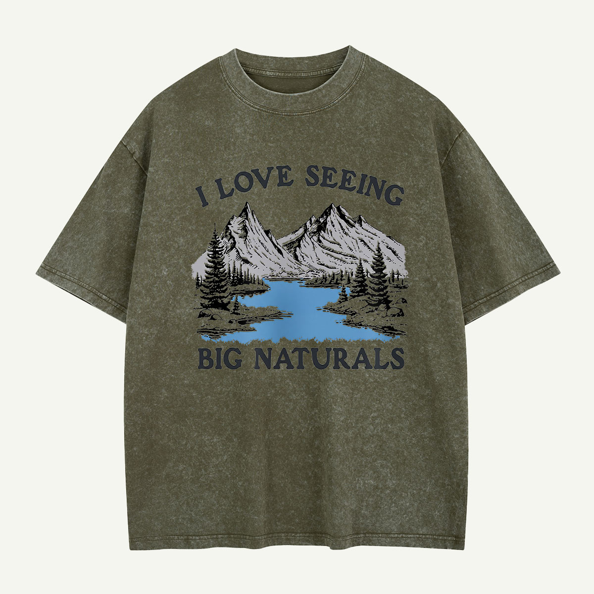 Big Naturals Mountain View Washed T-Shirt