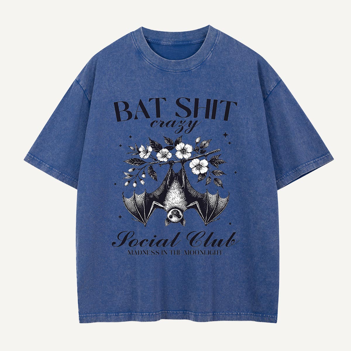 Bat Shit Crazy Social Club Washed T-Shirt