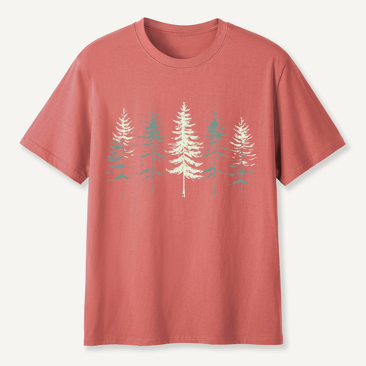 Minimal Pine Forest Silhouette T-Shirt