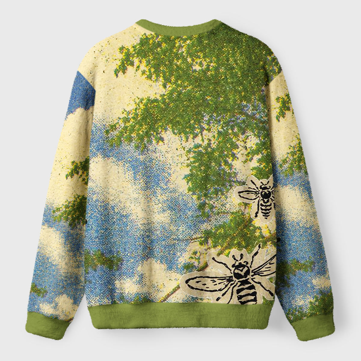 Buzzing Beneath the Treetops Ugly Fuzzy Fleece Sweatshirt