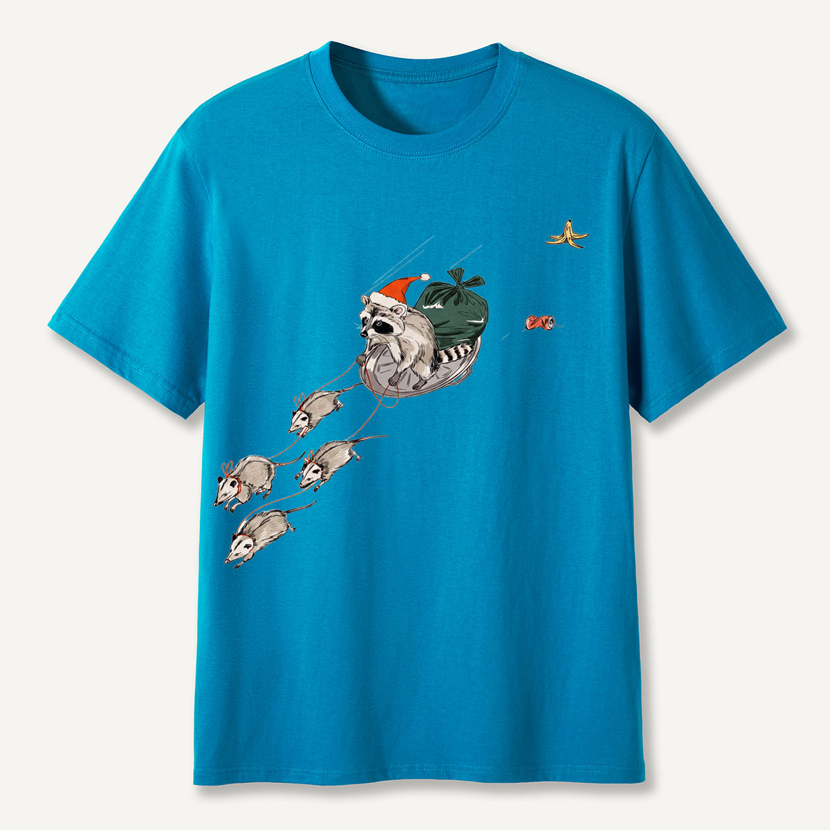Holiday Possum Sleigh Funny Christmas T-Shirt