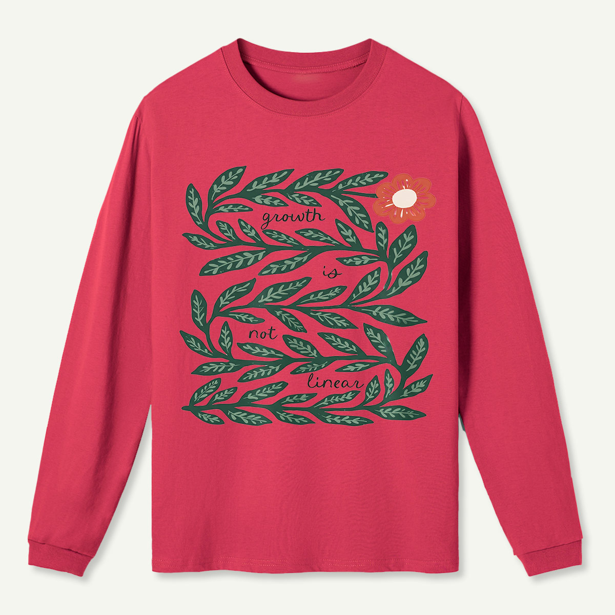 Growth Vine Art Long Sleeve T-Shirt