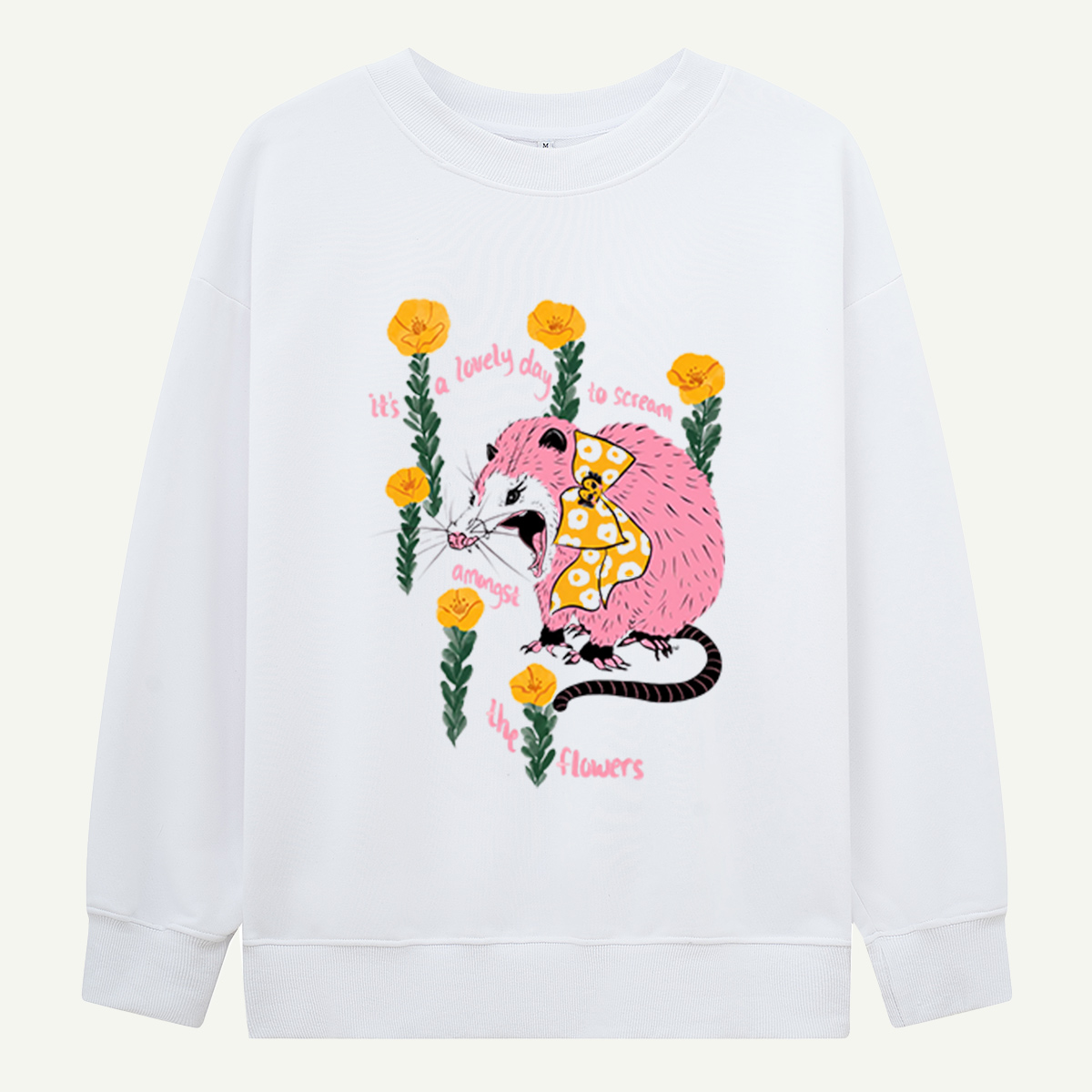 Lovely Day to Scream Possum Sweatshirts