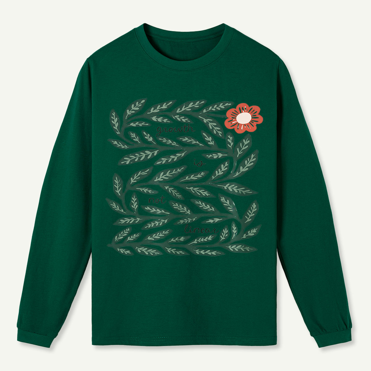 Growth Vine Art Long Sleeve T-Shirt
