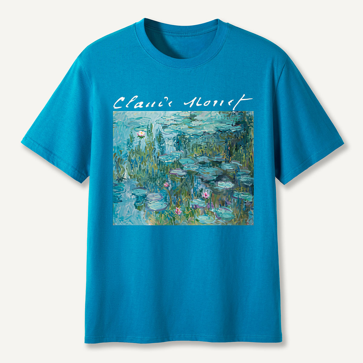 Claude Monet Water Lilies Pond Art T-Shirt