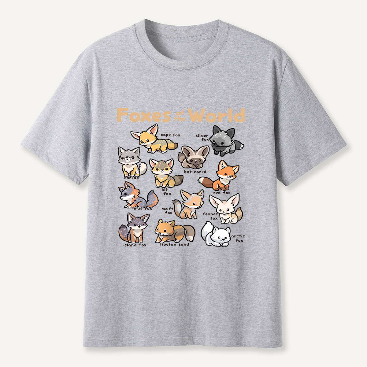 MDCTBYWY26072202 Foxes of the World T-Shirt