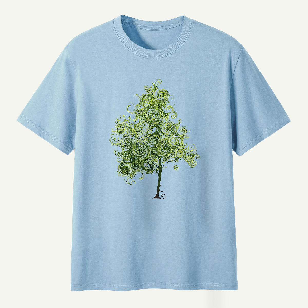 Whimsical Spiral Tree T-Shirt
