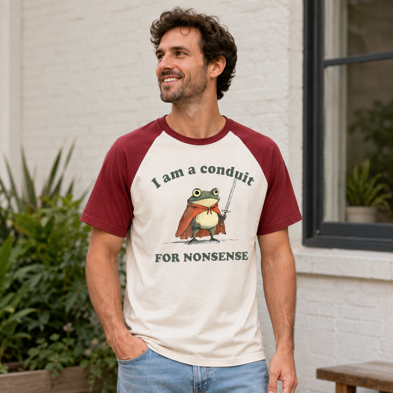I Am A Conduit For Nonsense Raglan T-Shirt