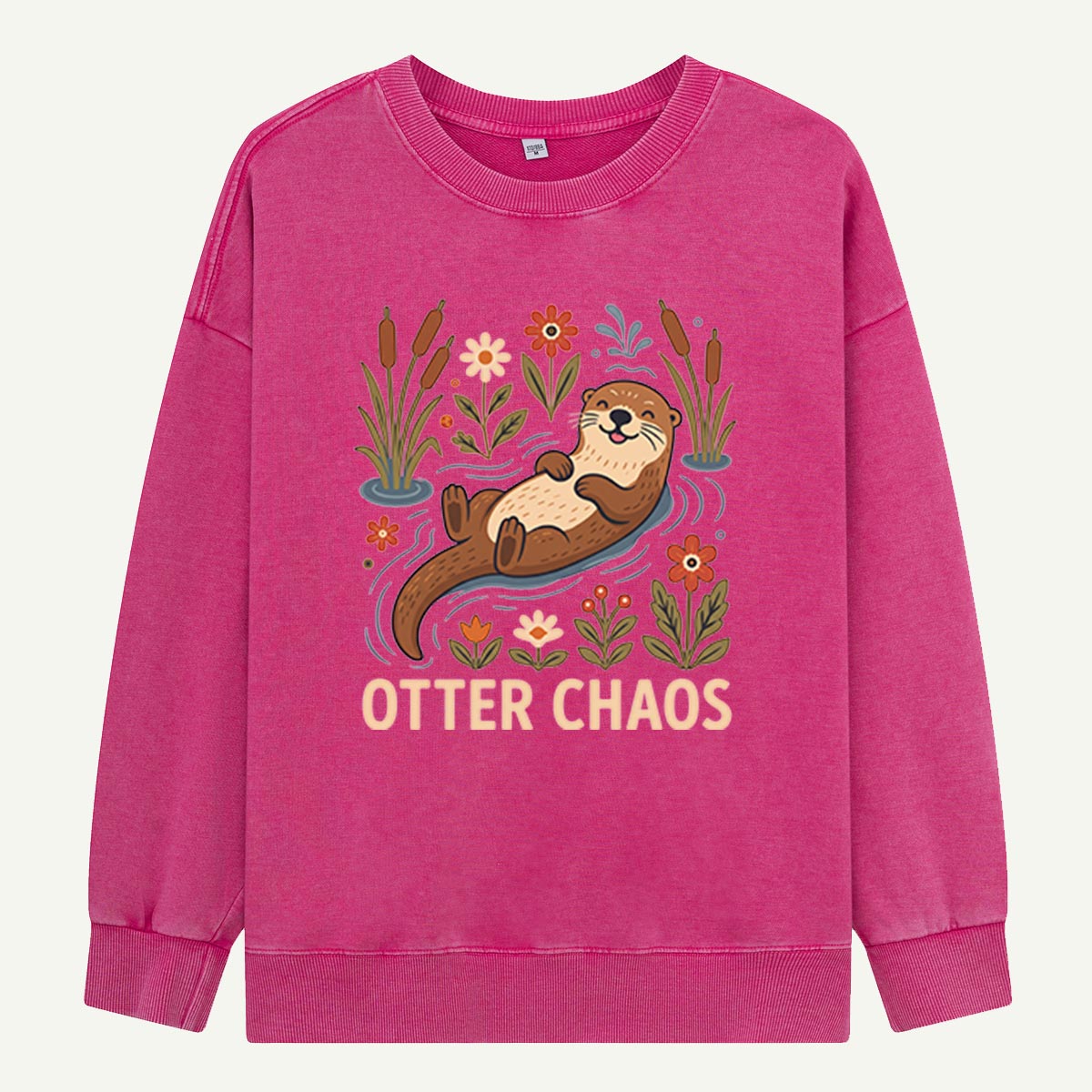 Welcome to Otter Chaos Washed Sweatshirts