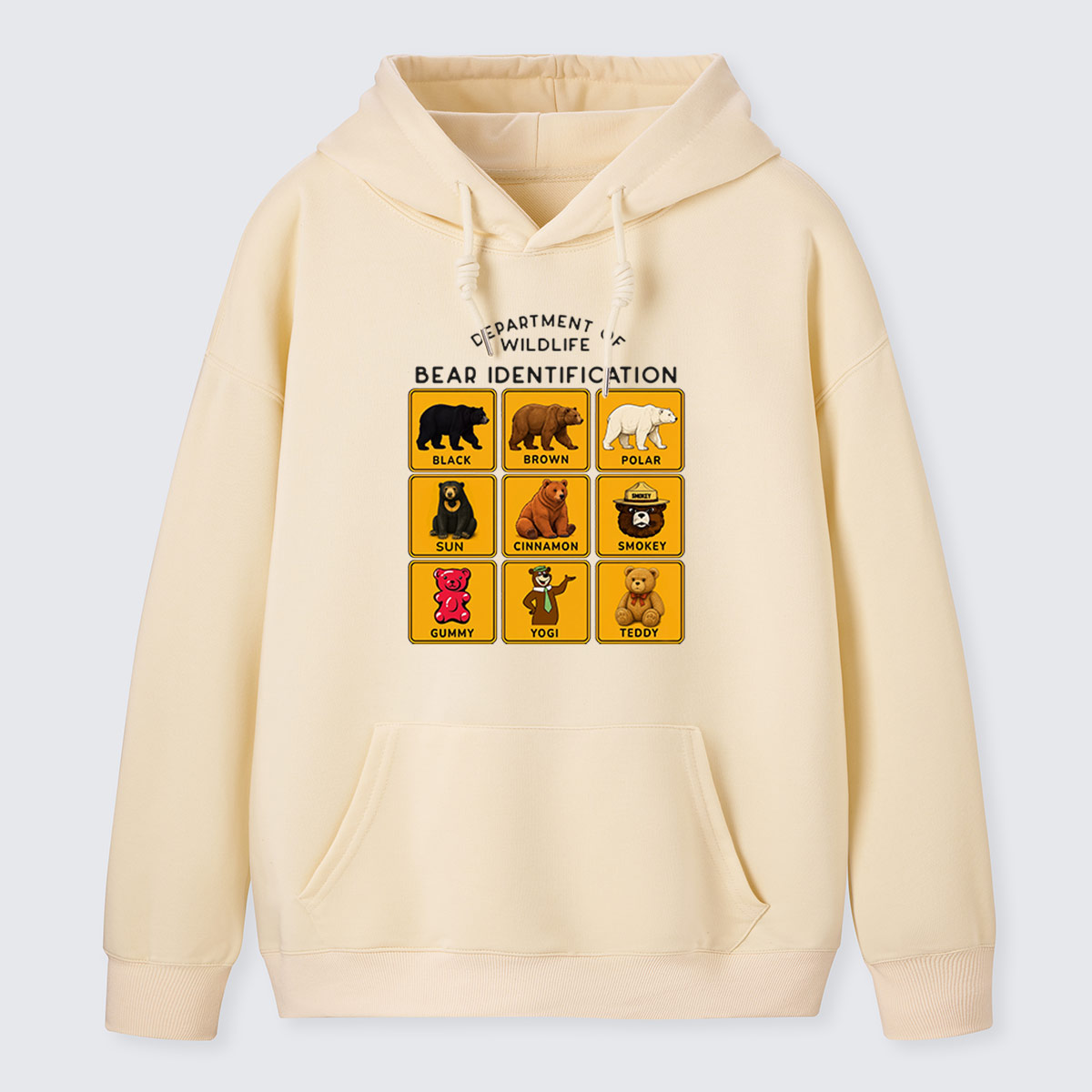 Department of Wildlife Bear Identification Gummy Bear Hoodie