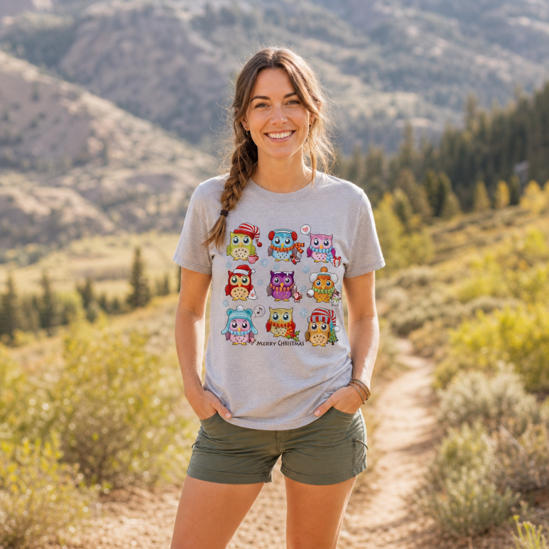 Christmas Owl Squad T-Shirt