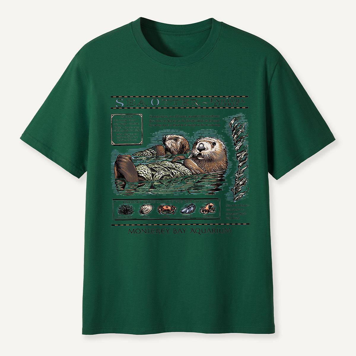 Sea Otter Monterey Bay Aquarium Educational T-Shirt