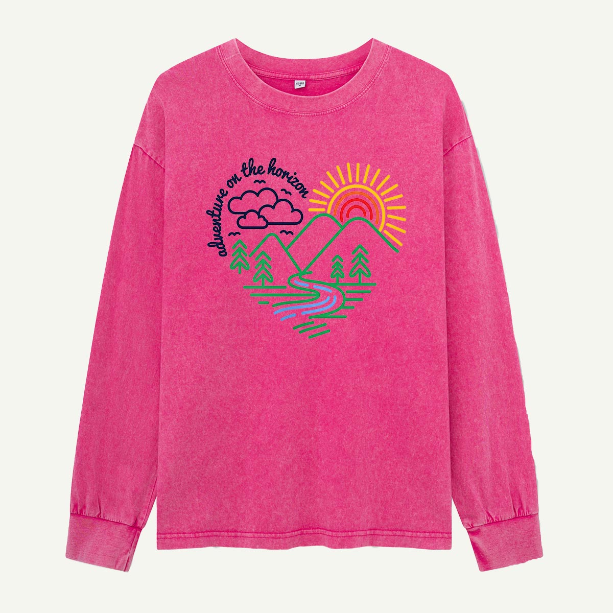 Adventure on the Horizon Washed Long Sleeves