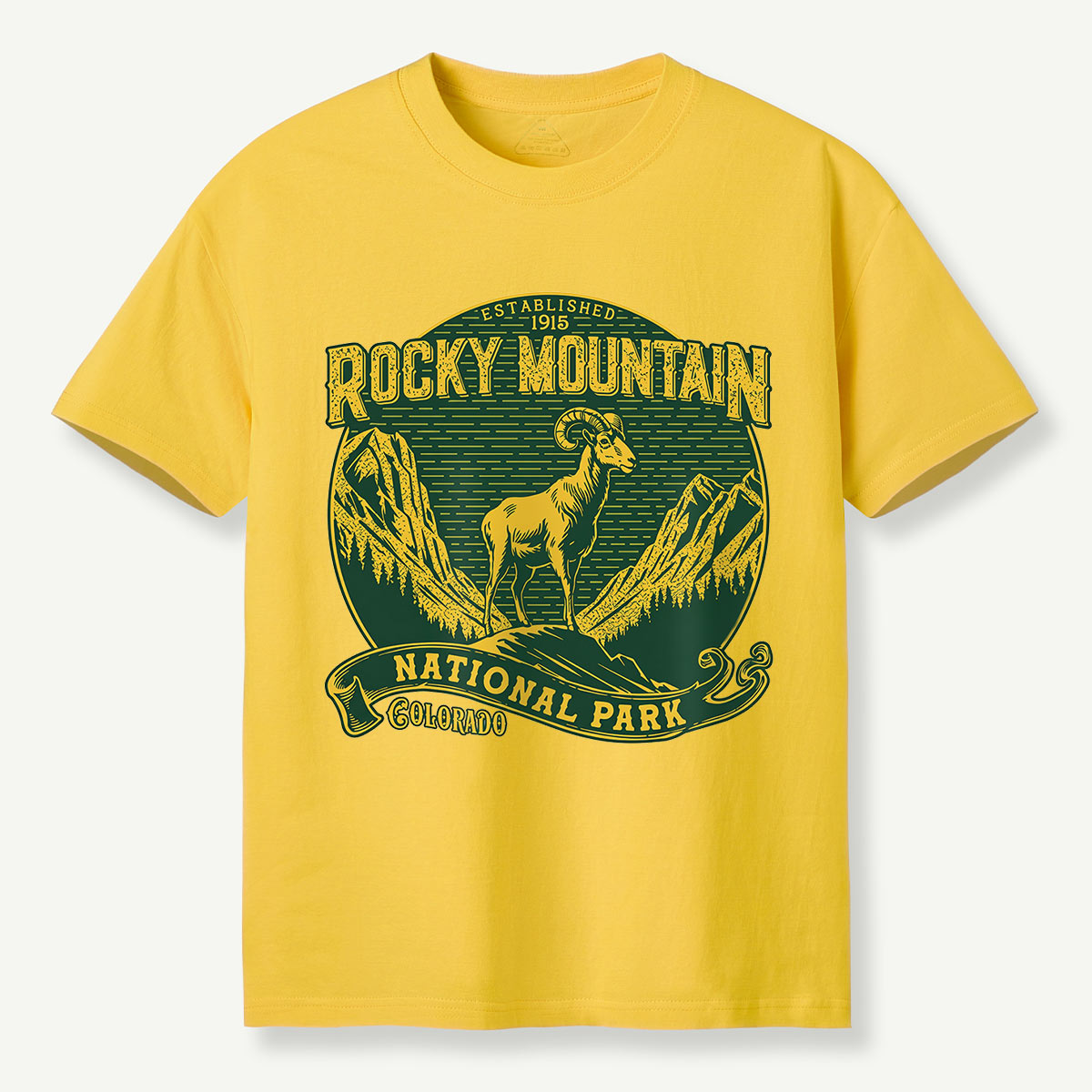 Rocky Mountain National Park Ram Badge T-Shirt
