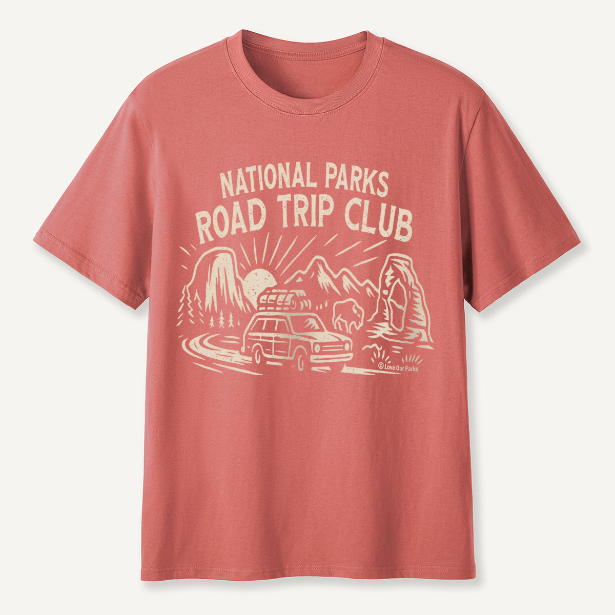 National Parks Road Trip Club Scenic Wagon T-Shirt