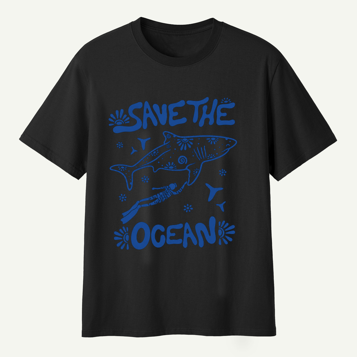 Save The Ocean Whale Marine Life T-Shirt