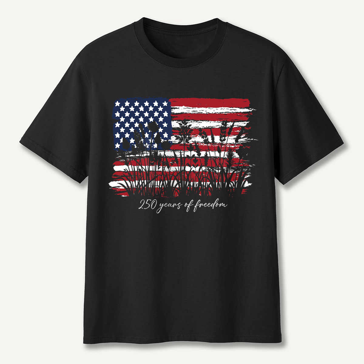 Vintage American Flag 250 Years of Freedom T-Shirt