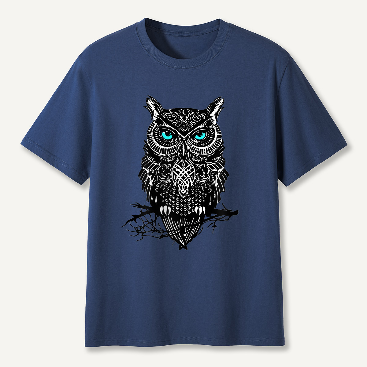 Tribal Blue-Eyed OwlT-Shirt