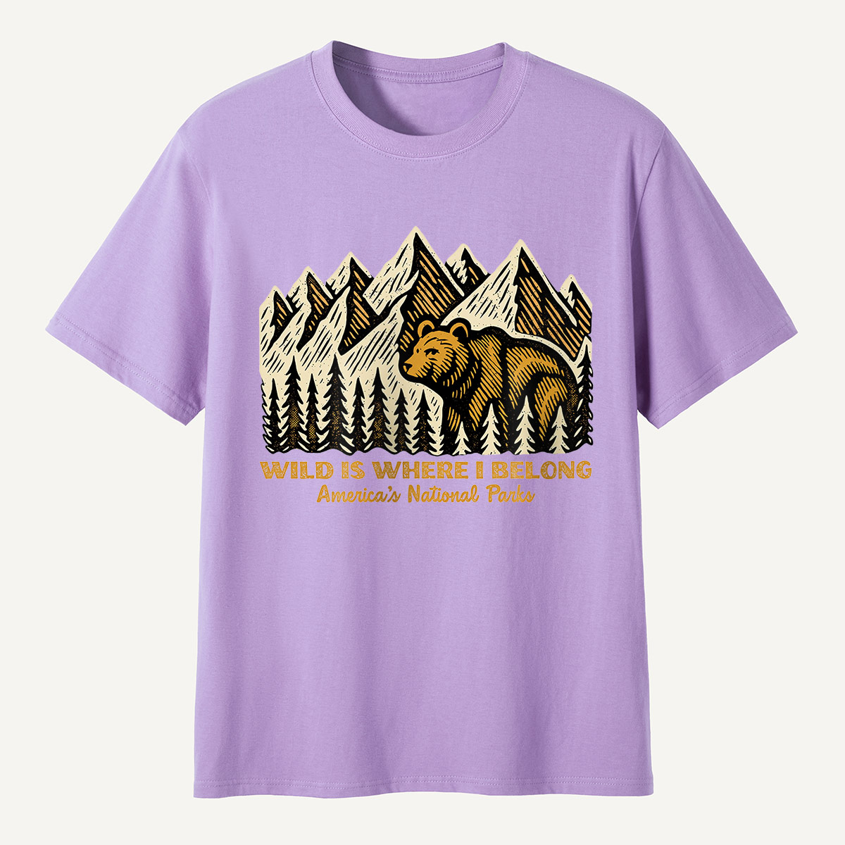 Wild Is Where I Belong Bear Mountains T-Shirt