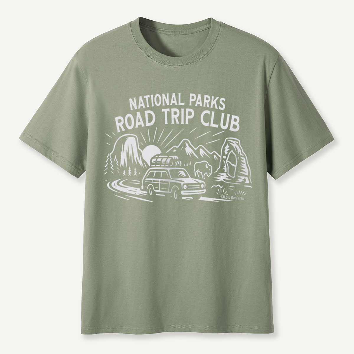 National Parks Road Trip Club Wagon T-Shirt