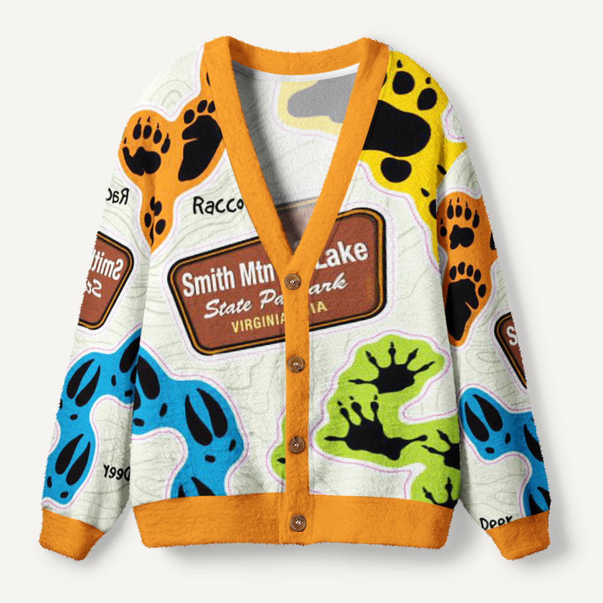 Tracks of the Trail Ugly Cardigan Sweaters